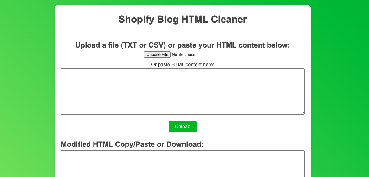 Shopify HTML Enhancer